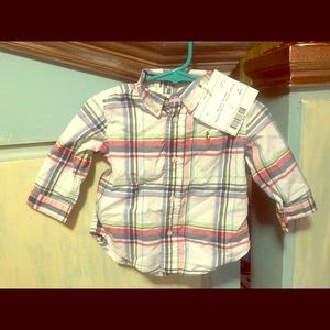 Infant Boys Ralph Lauren Easter Button Up Shirt